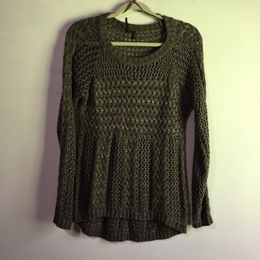 Guess long sleeve crew neck charcoal Sweater M